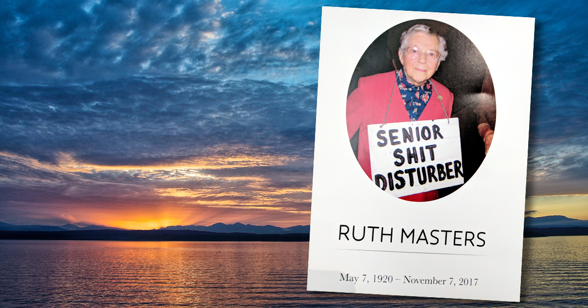 Remembering Ruth Masters, a compassionate activist and champion for others