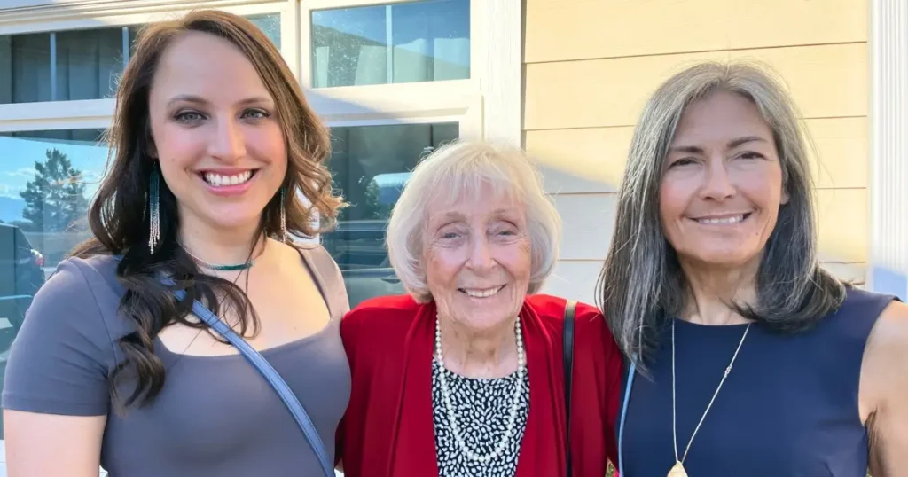 A picture of The Fur-Bearers' board president Erin Ryan with her grandmother and mother.