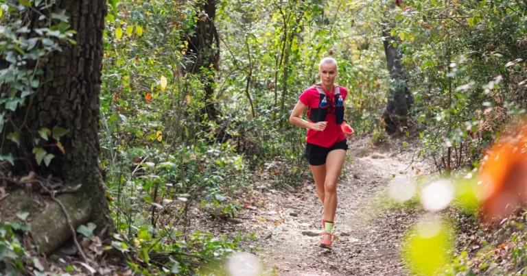 Picture of a runner on a trail